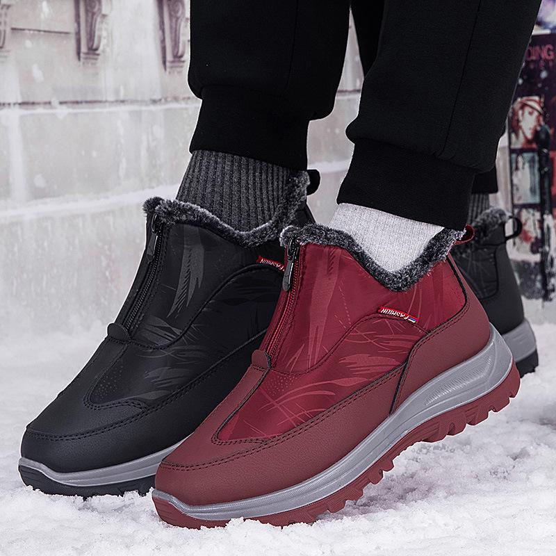 Zhang Kaili Women's Winter Plus Velvet Warm Snow Boots for Walking and Casual Wear