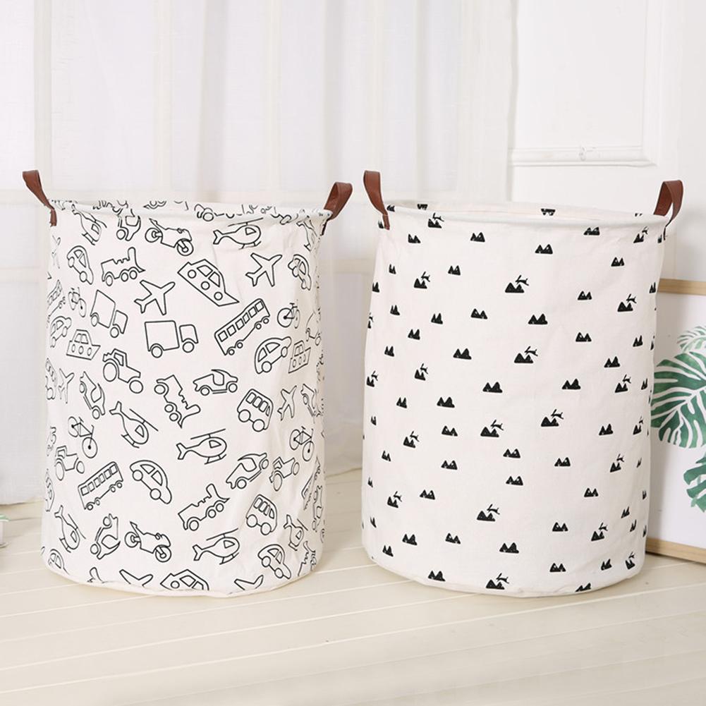 Portable Canvas Clothes Storage Barrel Kids Bedroom Toys Holder Basketbuy at a low prices on