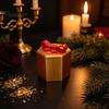 Interactive Gift Container 3D Printed Maze Puzzle Box, Christmas Theme Storage Hidden Compartment Novelty Hexagonal Ornament for Holding Jewelry