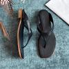 2025 flip-flops women wear new low-heeled fashion seaside beach pinch muffin cool slippers in summer