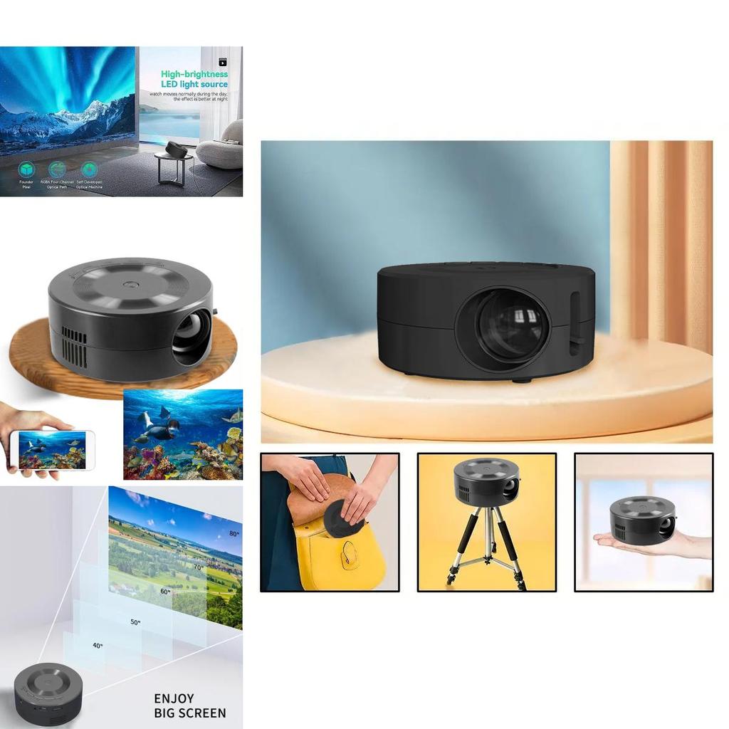 Vielseitiger Mini-Projektor E60 Kabelgebundener Heimprojektor für beeindruckende 84-Zoll-Displays in 720p
