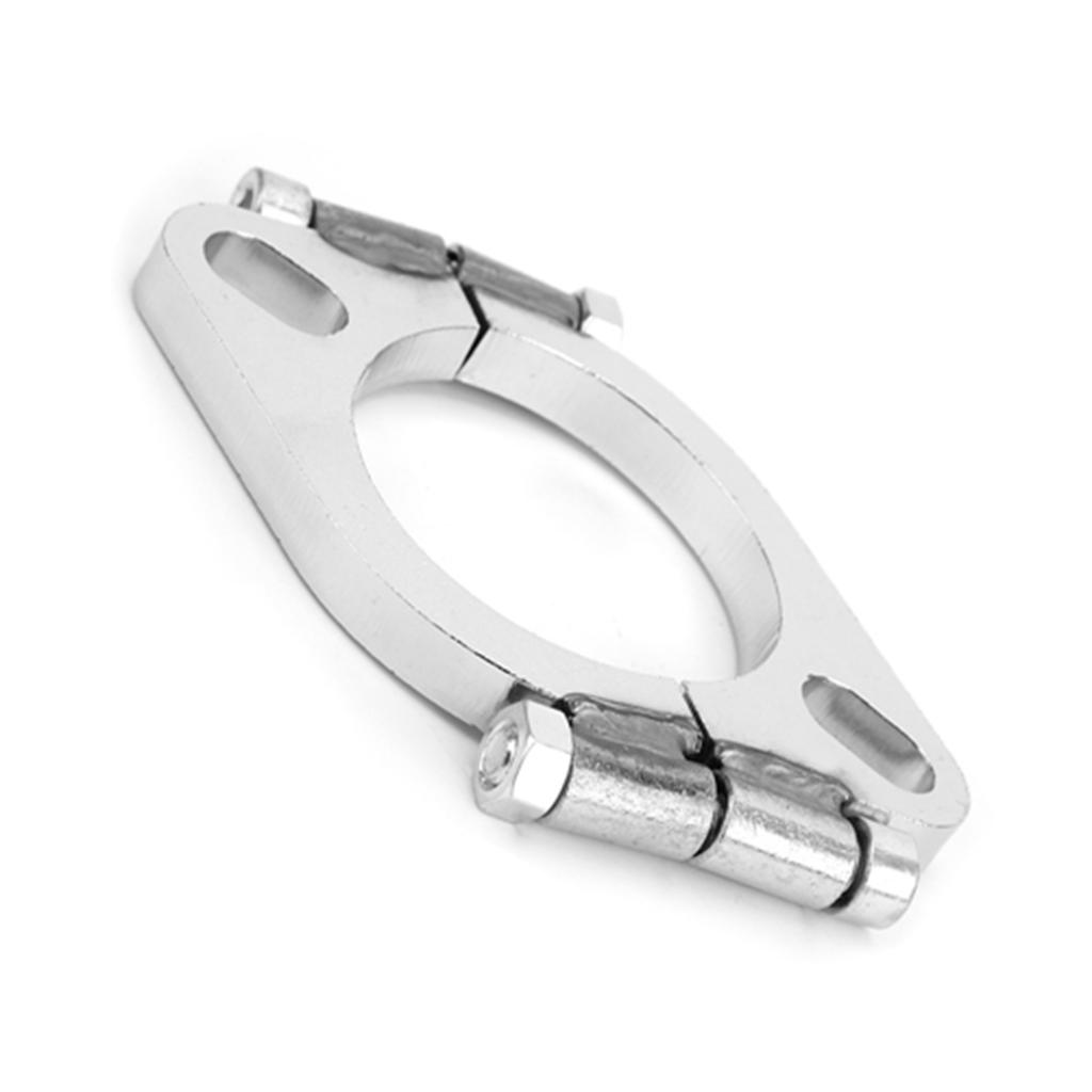 2.5in 63mm Steel Exhaust Flange Flat Oval Split Repair Replacement Accessory