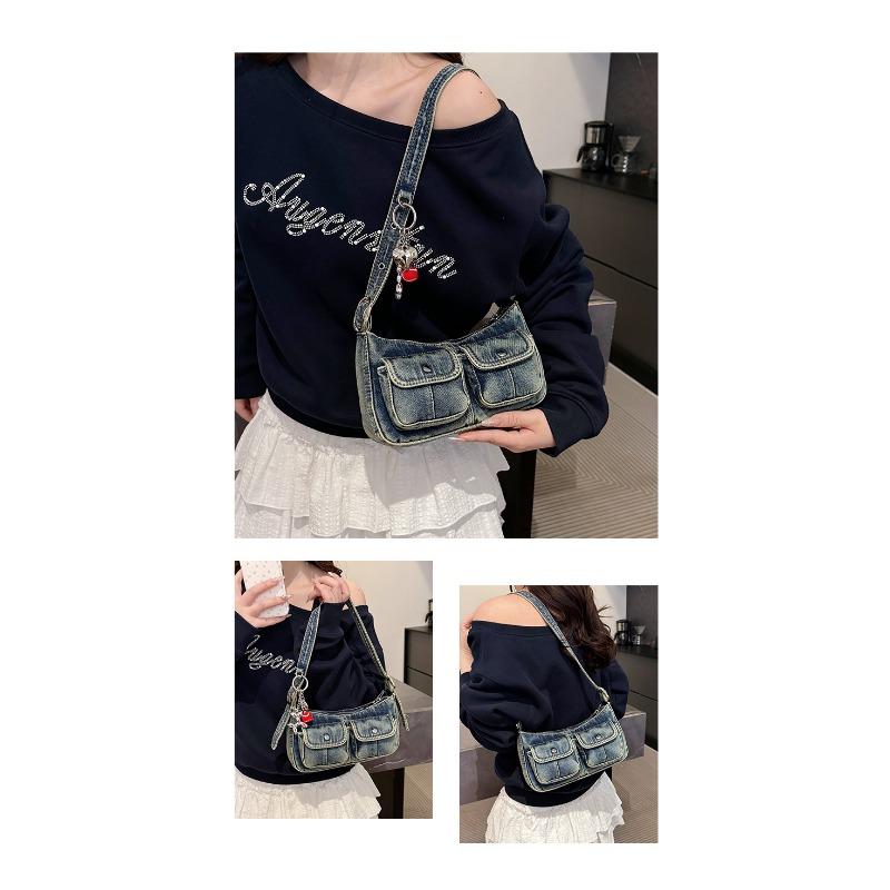 Shoulder Armpit Baguette Fashion Simple Commuter Bag 2025 New Denim Bag