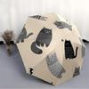 1 Stück Katzenmuster Automatisches Öffnen/Schließen, Ganzjahres-Tragbarer Faltregenschirm, Reisen, Alltag, Formelle Anlässe - Kompakter Luxus-Sonnenschirm, Outdoor-Accessoire