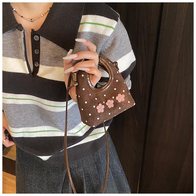 Kids' High-End Retro Polka Dot Crossbody Handbag: Parent-Child Matching Bag