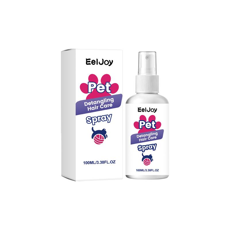 Pet Detangling Spray Hair Conditioner Leave-In Anti Static Dematting Soften Coat for All Hair Types Dog Cat Care Grooming Spray