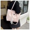 European American Style Faux Leather Tote Bag for Women, Elegant Embossed Large Capacity Shoulder Handbag, Casual Commute Work Bag KTB