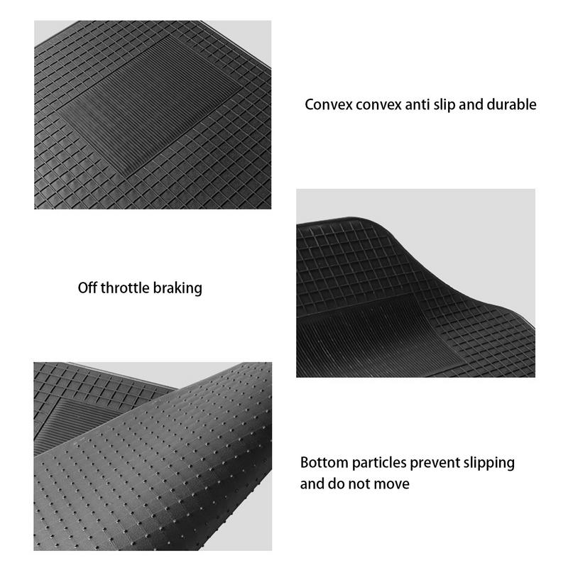Car Floor Mats All Weather Automotive All Season Foot Mats Three-Dimensional Convex Design Integrated Foot Pad Automotive