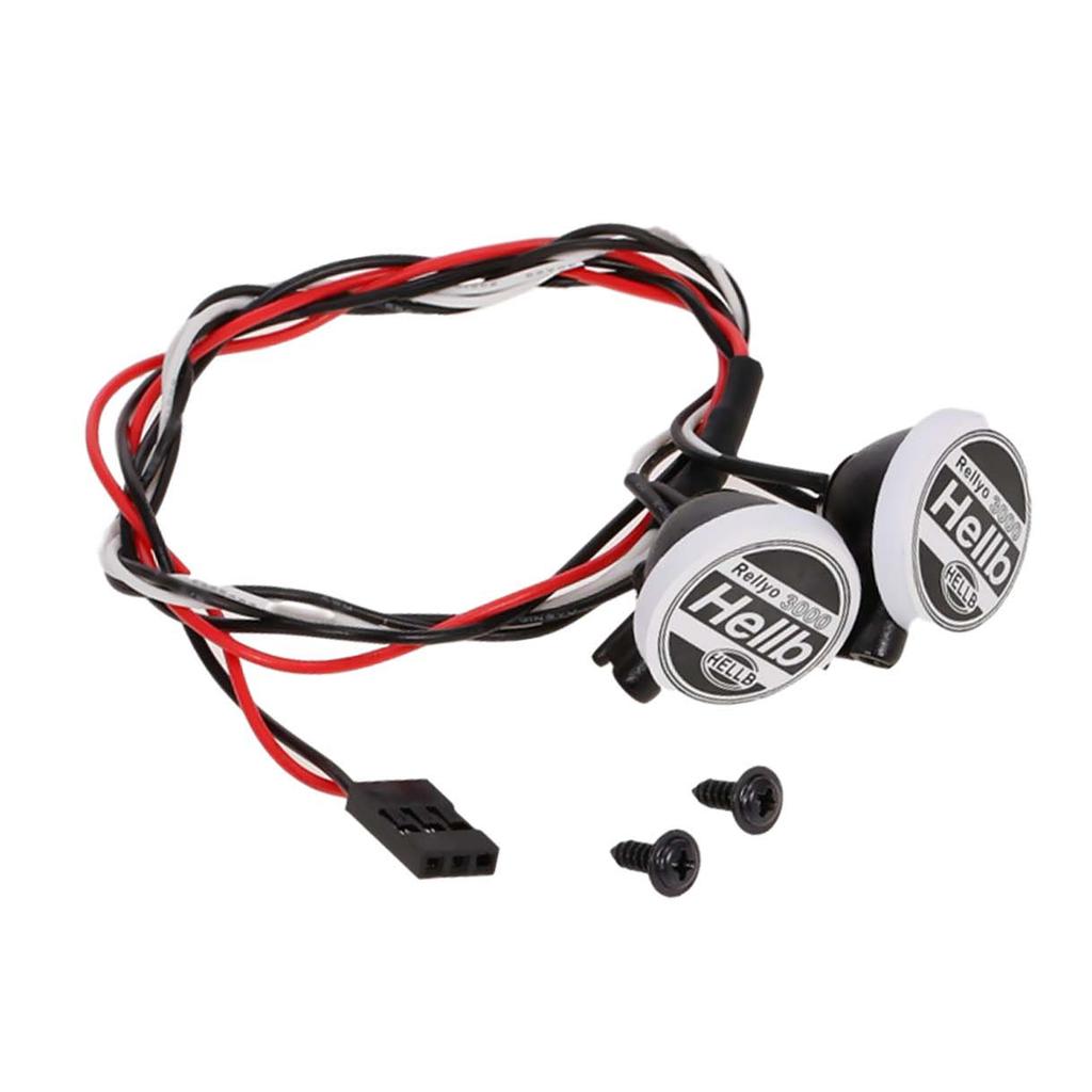 2pcs RC Car LED Light Kit with Lampshade White Lights 5.5 11V RC Decoration Common LEDs RC Accessories