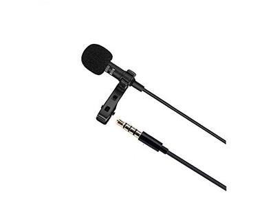 Flytank Condenser Microphone Lavalier 3.5mm Plug Uni-Directional Smartphone Recording Portable with Storage Pouch