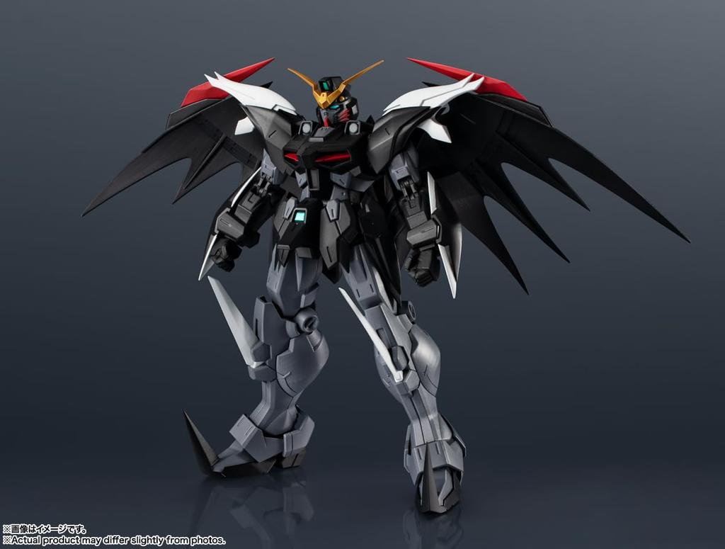 TAMASHII NATIONS GUNDAM UNIVERSE Mobile Suit Gundam W Endless Waltz Gundam Deathcythe Hell GUNDAM DEATHSCYTHE HELL 150mm figurină mobilă pictată