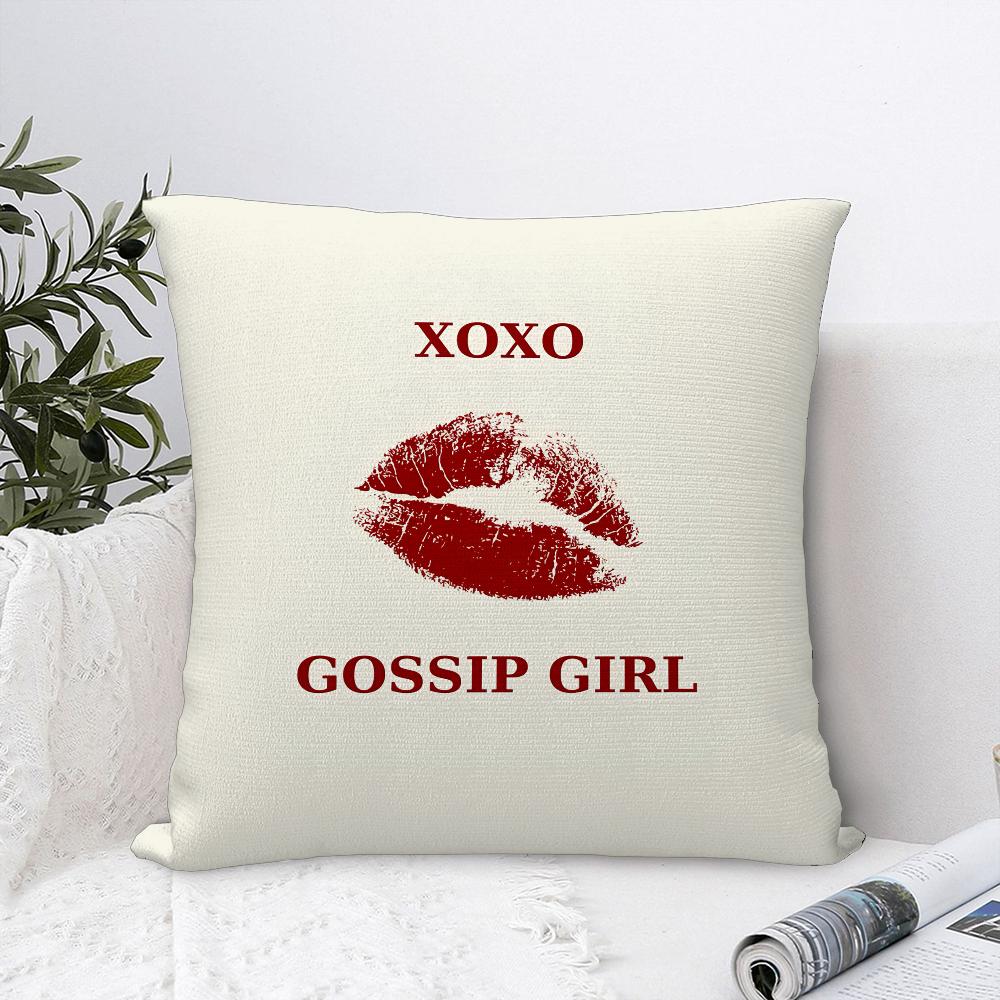 Classic Plot G-Gossip Girl-S Pillow Case Sofa Decorative Home Double-Sided Print Plush Square Throw Pillow Covers Cushion Decor