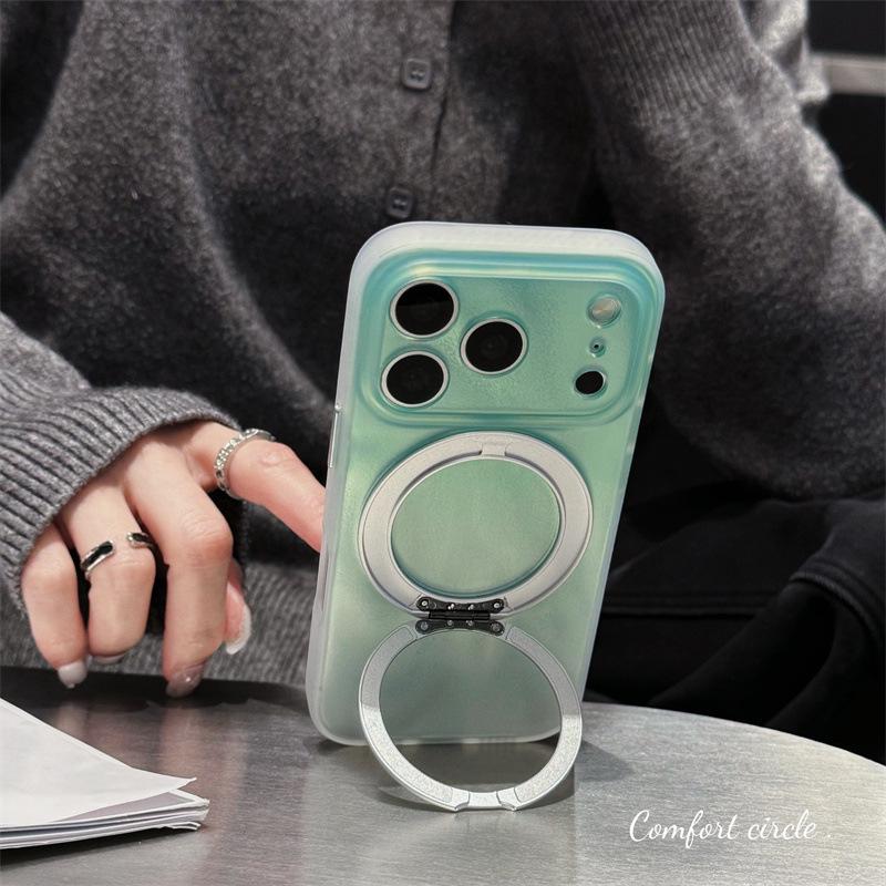 Dopamine Gradient Magnetic Stand for iPhone 17/16 Pro Max/15 Pro Case – High-End Feel iPhone 16 Pro