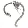Gothic Punk Dragon Shape Earrings 2025 Trend New Design Vintage Alloy Flying Dragon Ear Cuffs Women Party Accessories