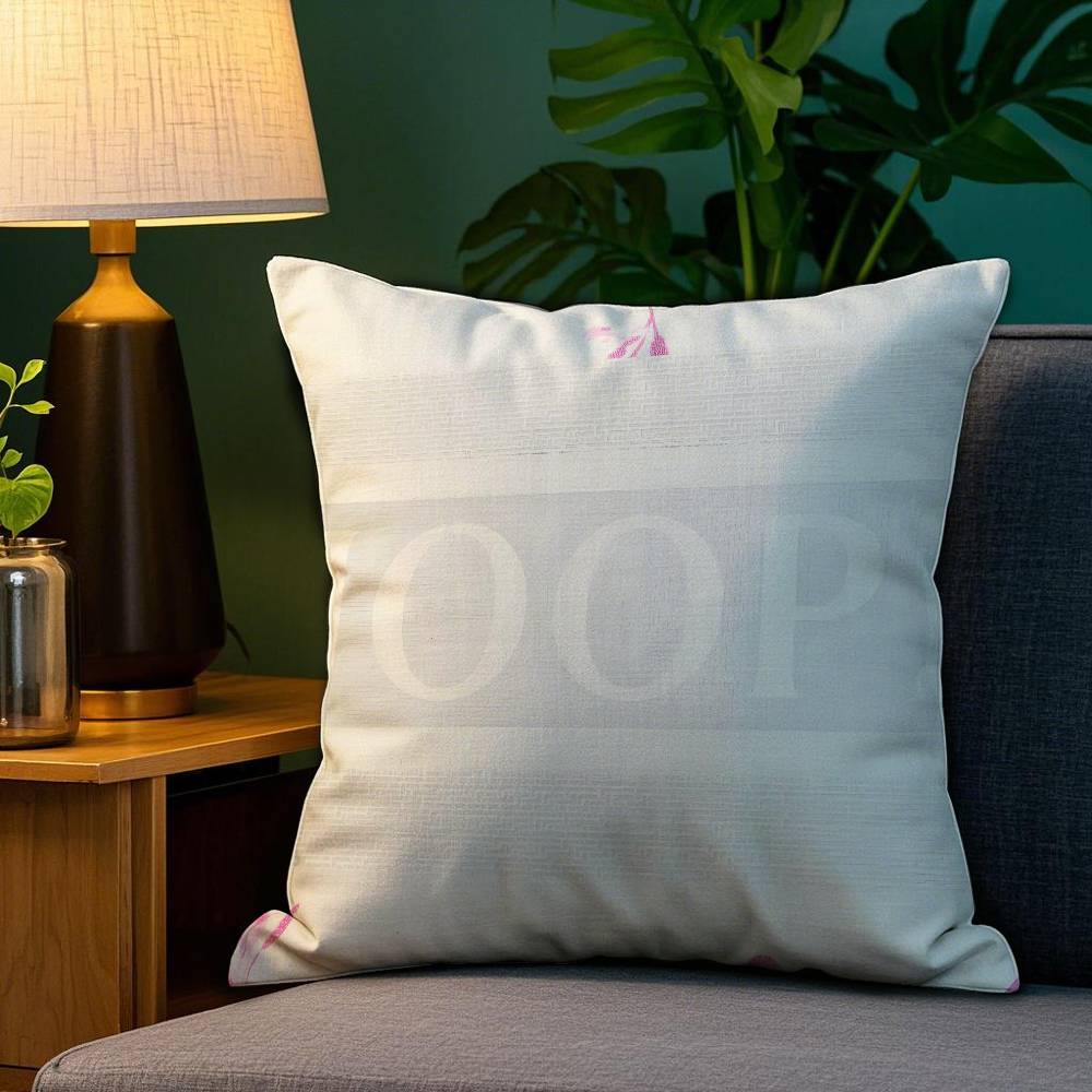 Custom J-JoopS Cool Pillow Case Anti-dustmite Pillowcase Invisible Zipper Silky Sofa Cushion Cover