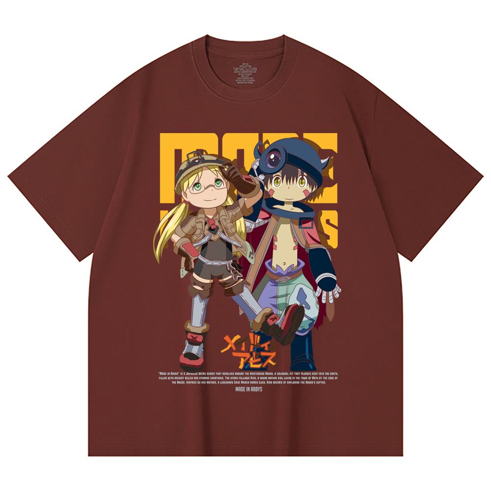 230 Gsm 100% Cotton Made in Abyss V1 Print Unisex Heavy Cotton T Shirt