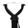 Portable Aluminum Shooting Rest Monopod With V Yoke Bracket Hunting V Shaped Rack Hunting Shooting Stick With Shoulder Strap
