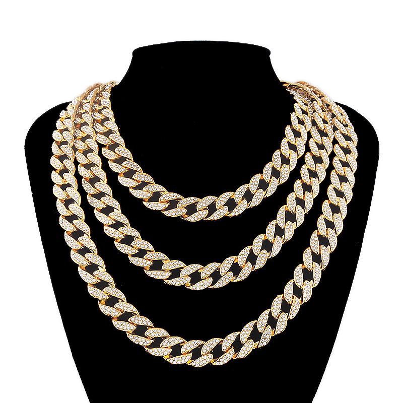 Cheap Chain Hip Hop Necklace Charms Jewelry Gold Silver Color