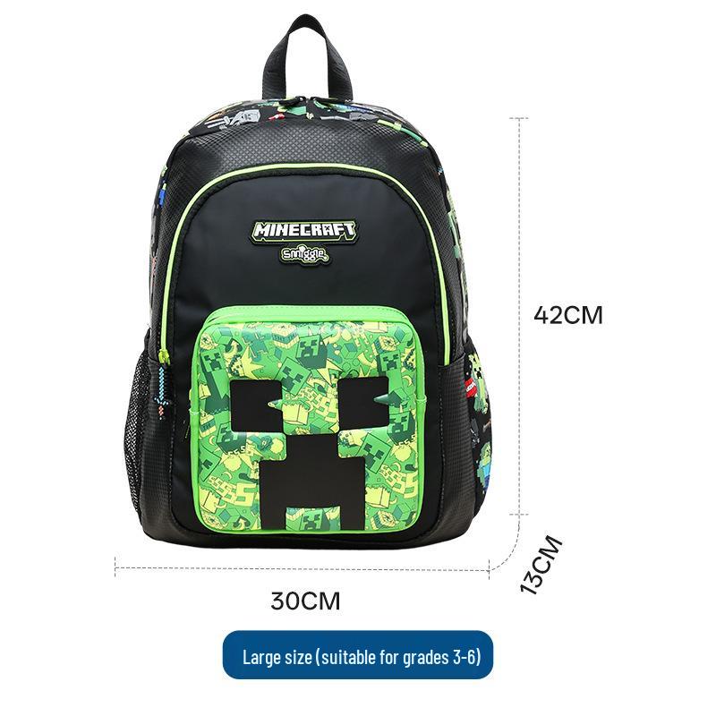 Smiggle Australia Ultra-light Large Capacity Double Shoulder Trolley Backpack for Primary School Students