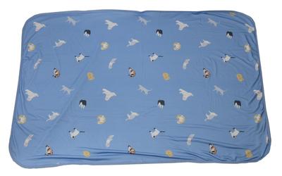 Friends Hill Cool Cat Blue Blanket, Feeling,