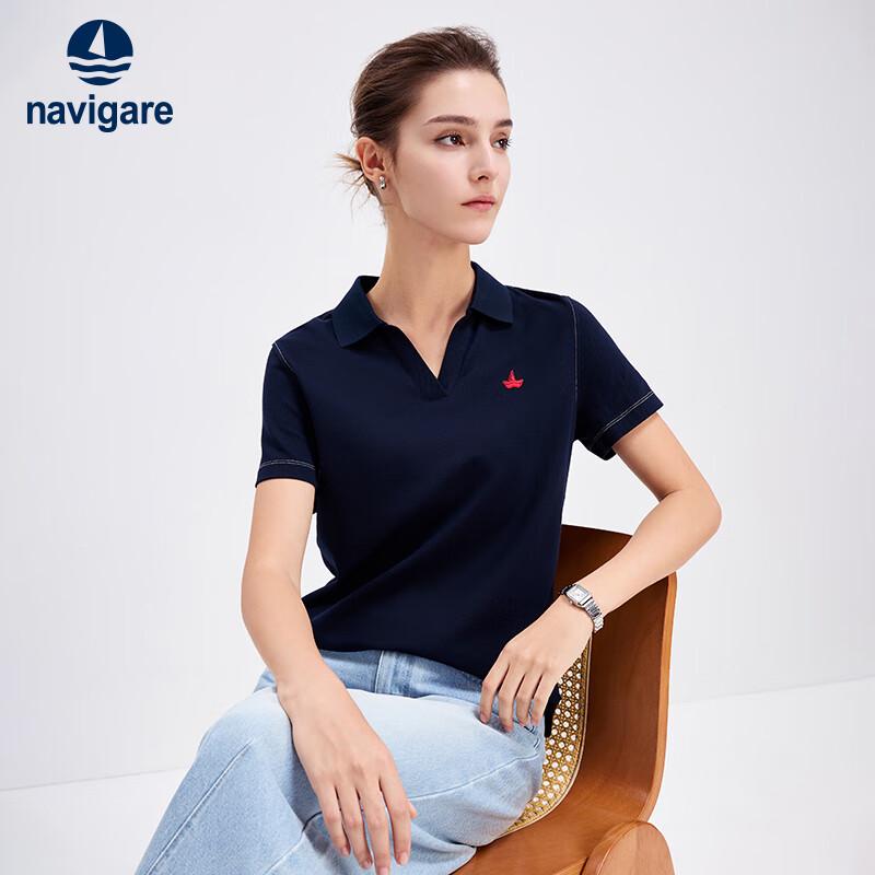 Navigare Women s Casual Polo T-Shirt S