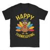 Streetwear TShirt Happy Thanksgiving Family Turkey Day Cotton T Shirts  Tee Shirt for Adult Summer Y2K Short Sleeve Top Tees