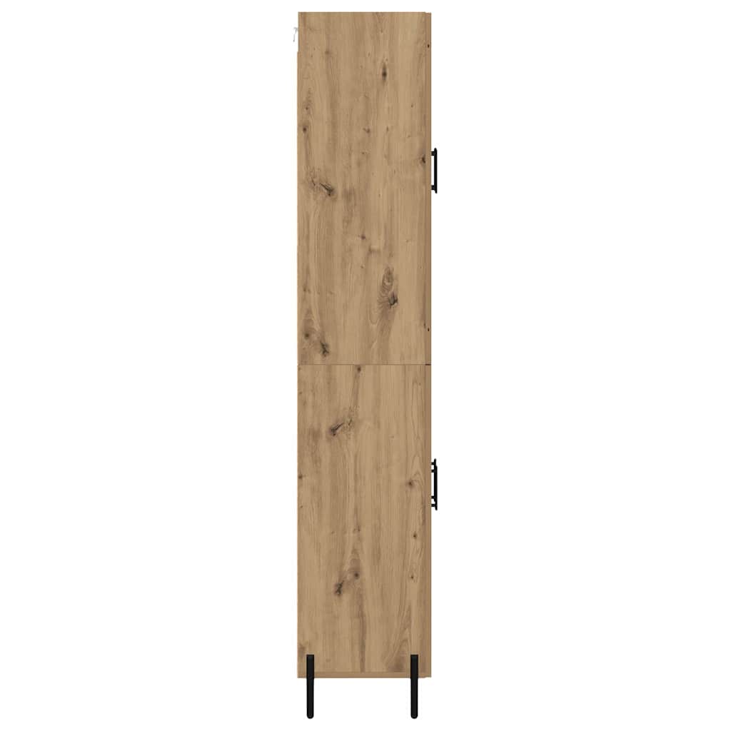 Highboard in Artisan Oak Finish 69.5 x 34 x 180 cm Engineered Wood