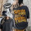 100 Cotton Loose Retro Shirt Sarcasm Because Avada Kedavra Is Illegal Shirt Wizard School Unisex Tee Fantasy Apparel Y2K Top