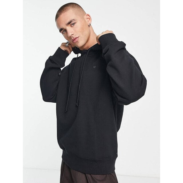

Худи черного цвета из нейлона с логотипом adidas Originals
