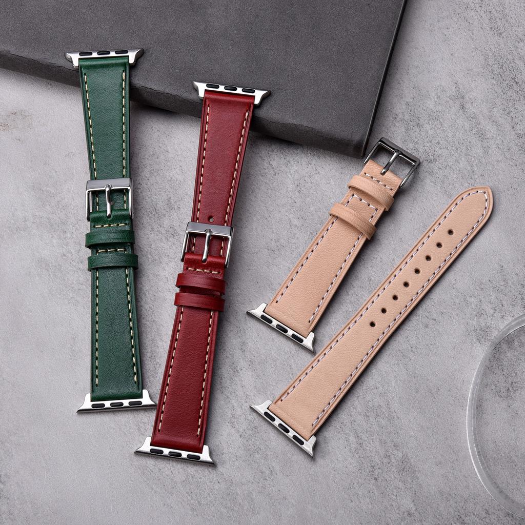 Classics Leather Strap For Apple IWatch Series 11-2 SE Ultra Bracelet For Apple Watch Band 38mm 40mm 41mm 42mm 45 46mm 49mm Belt