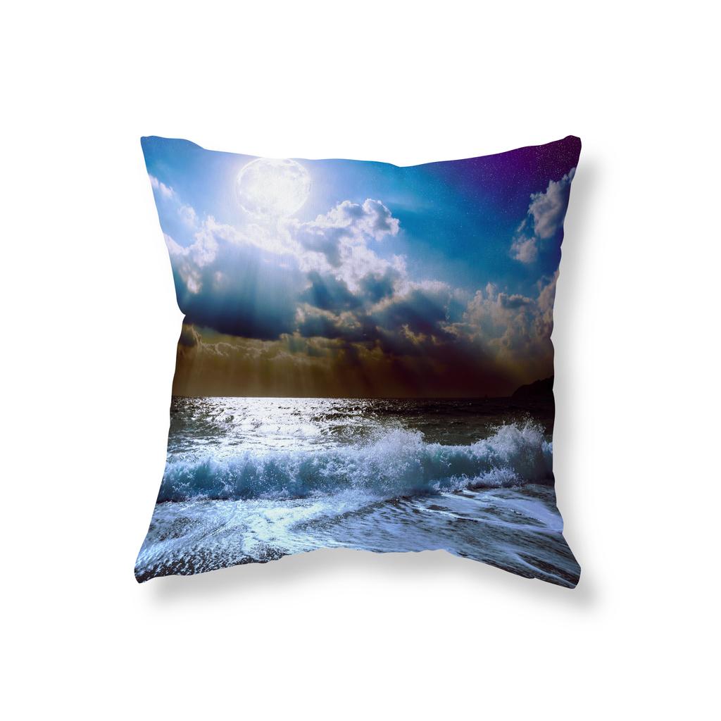 Natural Landscape Starry Sky Landscape Pillow Cover Sofa Decorative Pillow Cover Chair Cushion Cover Room Home Decoration