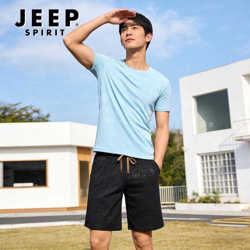 

JEEP SPIRIT Men s Short Sleeve & Shorts Sport Set M