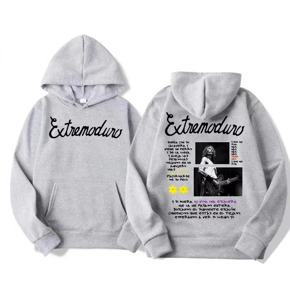 Rock Band Extremoduro Tour 2026 Merch Hoodie Men Women Fashion Retro Casual Cozy Sweatshirt Hip Hop Punk Style Oversized Hoodies