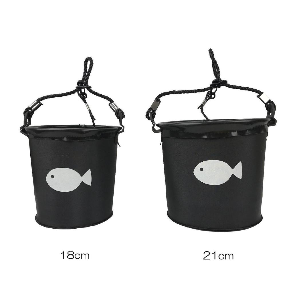 RISEWAY EVA Water Bucket, Round, 18cm, Black, UEV-025