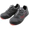 Mizuno Almighty BOA Work and Safety Black and Size 3E LS52L Men's Shoes, Red, 26.0 Cm,