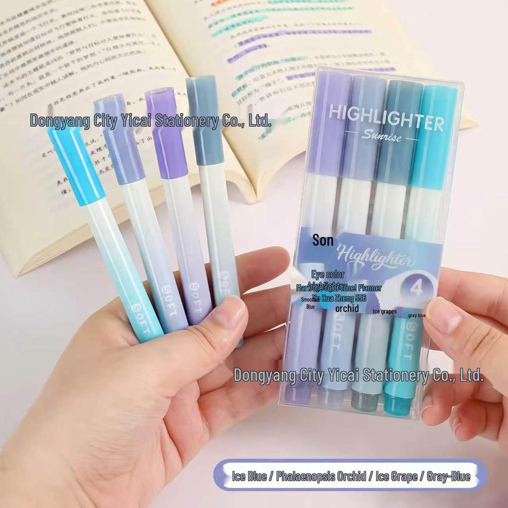 Gradient Highlighter: Eye-Friendly, Large Capacity, Ideal for Students