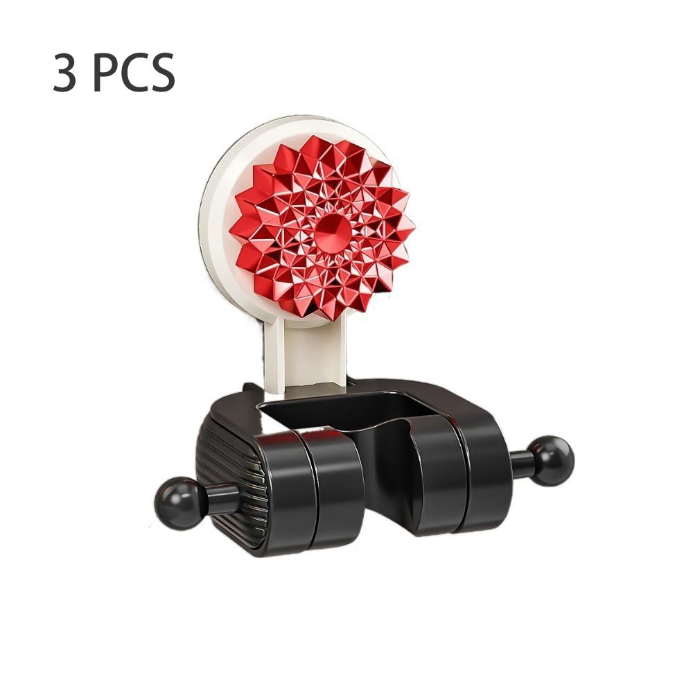 

3 шт. Без сверления Подставка для душа Настенный держатель для душевой лейки Кронштейны на присосках Дом красный
