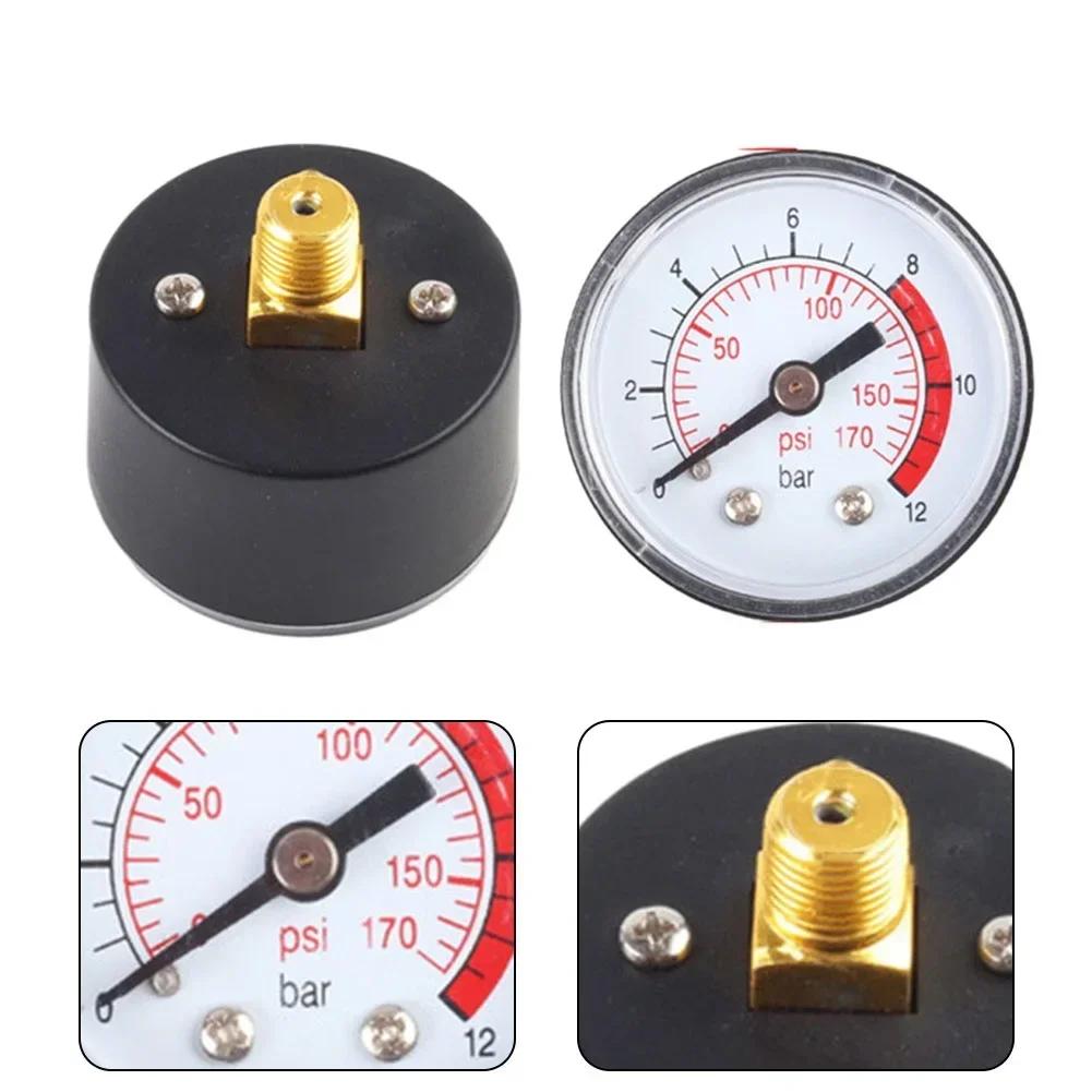 0-12Bar Pressure Gauge Air Compressor Gauge For Workshop Use For Industrial Use New And High Quality For Air Compressors