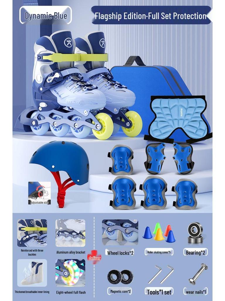 Children's Roller and Ice Skates - Ages 6-12, Beginner to Pro, Boys & Girls Inline Skates