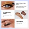 Lakerain Eyeshadow Stick Shimmer and Matte Long Lasting Waterproof Highlighter Metallic Glitter Eye Shadow Pencil Cosmetics