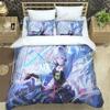 3D Anime Genshin Impact 3D Duvet Cover Bedding Set Comforter Linen Pillowcases Home Decor Single Double Twin King Queen