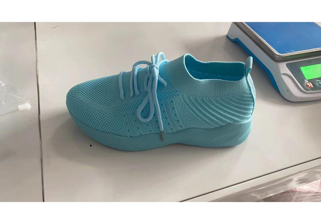 2025 Women's Flyknit Air Cushion Sole Shoes - Breathable, Large Size, Casual Spring/Autumn Footwear