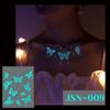 Ruikalong Waterproof Luminous Henna Butterfly Tattoo Stickers for Face and Arm