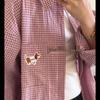 2025 Spring/Summer Women's Embroidered Plaid Shirt: Trendy Loose Layering Jacket