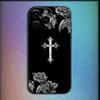 God Jesus Cross Phone Case For iPhone 16,15,14,13,12,11,Pro,X,XS,Max,XR,Plus,Mini Soft Black Cover
