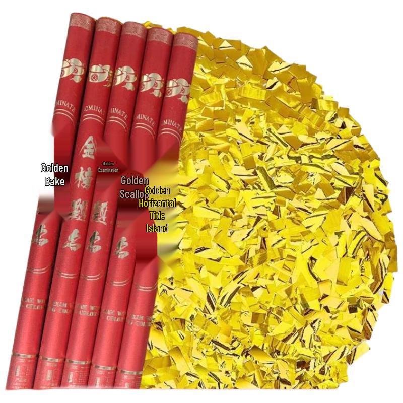 Gold Glitter Celebration Confetti Poppers