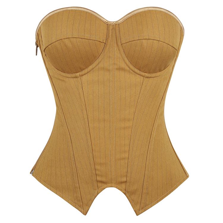 Damen Gestreifte Stütz-Formwäsche mit Bügel - Kurzer Stil