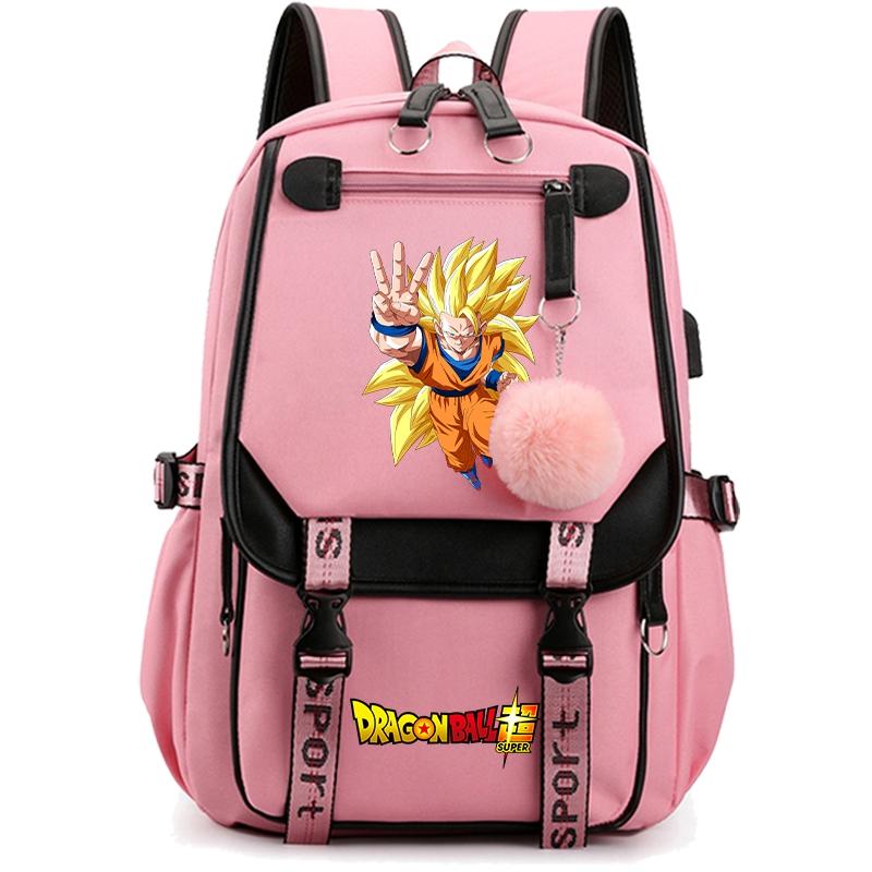Anime Dragon Ball Bag Large Capacity Backpack for Women Anti Theft Travel Bag Back To Schoolbag for Teenager Girl Laptop Bag Women Travel Bag Mochila