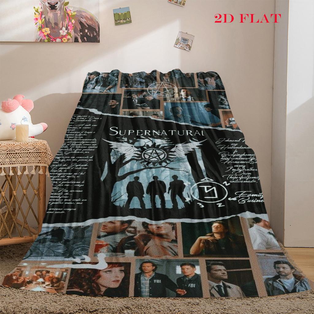 Supernatural Forces blanket Camping trip blanket Digital printing Office rest blanket Air conditioning blanket