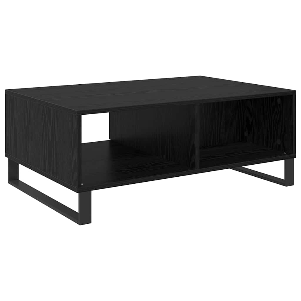Coffee Table Black Oak Effect 90 x 60 x 35 cm Engineered Wood